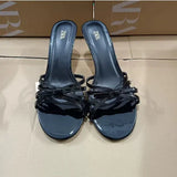 Breakj New Spring New Red High Quality Coarse And Bow Round Head Slippers