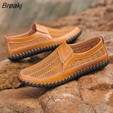 Large Size Men's Loafers Comfortable Men's Casual Loafers Breathable Mesh Men's Shoes Non-slip Lightweight Men's