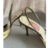 Heels Shallow Women Sandals Pointed Toe Flower Summer 2023 Fashion Gladiator Women Pumps Shoes Dress Party Zapatillas
