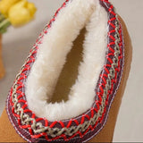 Women Plush Warm Snow Boots Winter 2023 Thick Bottom Non Slip Faux Suede Slippers Shoes Woman Comfort Slip On Platform