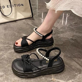 Women's Summer Outwear 2024 New Thick Sole Casual Beach Sandals Wedges Shoes for