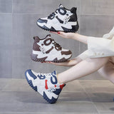 Casual Platform Sport Shoes for Women Lace Up Thick Soled Sneakers Ladies Heighten Casual Shoes Woman Chaussure