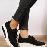 New Fashion All-Match Black White Vulcanize Shoes Type Flat Low Heel Round Head Deep Mouth Slip-on Casual