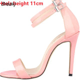 2023 Women Sandals Summer Fashion Brand Thin High Heels Ankle Strap Gladiator Sandal Narrow Band Party Pump