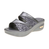 Slopes And Cold Slippers Women's Summer New Squint Fish Mouth Thick Bottom Wearing