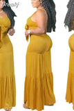Plus Size Women Sets 4XL 5XL Fashion Bandage Crop Tops And Wide Leg Pants Ruffles Two Piece Suit Casual Outfits