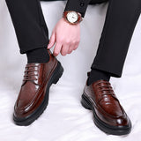 Men Casual Shoes lace up Male Dress Shoes Fashional Men Business Breathable Round Toe Men Casual Shoes outdoor Leather Shoes