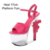 Shoes Pole Dance High Heels Sexy Women Shoes Transparent Sandals Women Wedding Dress 2023 Pistol Heel Female
