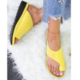 Breakj Leather Toe Toe Slippers Female Large Size