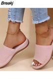 Women Elastic Force Summer Shoes Women Flat Sandals Casual Indoor Outdoor Slipper Summer Sandals for Beach Zapatos