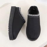 Hot Autumn Winter New Slippers Women's Warm Cotton Slippers Lace Half Slippers Snow
