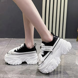 Chunky Platform Sneakers for Women High Heels Thick Bottom Vulcanize Shoes Woman 2023 Spring Autumn Increase Casual