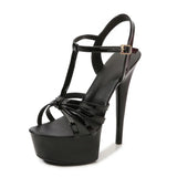 Breakj Artifact Model High Heels Thin Heel Sexy Waterproof Table 13Cm15cm Sandal Female
