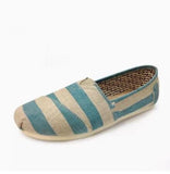 Mouth Shoes Woman Flats Dress Canvas Rubber Cotton Fabric PU Basic Shoes Woman Flats Shallow Mouth Dress Basic PU