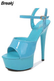 Shoes Ladies Sexy Pumps Pole Dance Shoes Women Plus Size 43 Women Classic 15cm Super High Heels Sandals Female