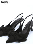 Party Shoe and Bag Set Sexy Heels Shallow Mouth Pointed Pumps Lace-Up Sandals Ladies Slip on Golden Crossdressers