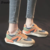 Autumn Women Running Shoes Korean Casual Breathable Flat Sneakers Female Casual Tennis Vulcanized Shoes Zapatillas