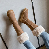 Snow Boots Women's Winter Velvet Thickened 2024 New Knee-High Boots With Thick Soles And Fashionable High