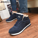 Men Boots Winter Shoes Mans Footwear Warm Fur Snow Boots Ankle Botas Hombre Winter Boots For Men Plush Winter Sneakers Plus
