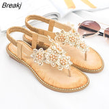 New Summer Women Round Toe Flat Sandals Comfortable Outdoor Sports Beach Soft Bottom Opened Toe Fashion Casual