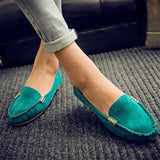 Women's Casual Shoes 2024 Spring and Autumn Flat Loafers Women's Shoes Fashion Non-slip Soft Denim Flat Shoes Zapatos De