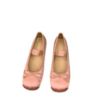 Pink Ballet Shoes Fairy Shoes 2024 New Spring Vintage Satin Silver Mary Jane