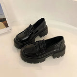 Women Platform Shoes Hidden Height Heels Women's Casual Loafers for spring And Winter Heels Dress Shoes mary janes