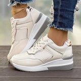 Breakj Spring And Autumn New Color Tie With Thick-Soled Women's Singles Shoes Large-Size Water Drill Sports Casual