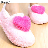 Lovely Ladies Home Floor Soft Women indoor Slippers Outsole Cotton-Padded Shoes Female Cashmere Warm Casual