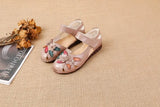 Head Layer Cowhide Cow Tendon Bottom Mother Shoes Flat Sandals Hole Hole Anti-Slip Soft Bottom Soft Surface National