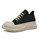 Breakj Men's Shoes Spring And Summer New Low-Help Canvas Breathable Students With Thick Soles To Increase High Shoes Women's