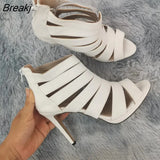 New Fashion Women Sandals Fashion Sexy High Heels Platform Pumps Peep Toe Sandals Casual White Red Wedding
