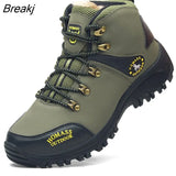 Men Waterproof Hiking Shoes Breathable Tactical Combat Army Boots New Outdoor Climbing Shoes Non-slip Trekking Sneakers For