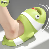 Cute Soft Animals Slippers for Women Fashion Indoor House Clown Fish Sandals Couples Bathroom Anti-slip Platform