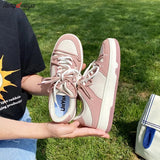 Women Sneakers Pink Tennis Lovely Girl Casual Shoes Female Student Low Top Platform Flats Ladies Vulcanize Casual