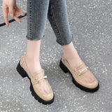 for Women 2023 Chic and Elegant Ladies Summer Footwear Normal Leather Casual Transparent Clear Round Toe Genuine Mark A