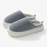 Sole Home Indoor Slippers for Women 2023 Winter Warm Corduroy Cotton Slippers Woman Flat Heels Non Slip House Shoes