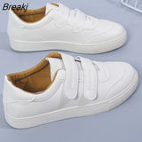 Women's Vulcanize Shoes Sneakers Candy Color Hook & Loop Canvas Shoes White Sneakers Women Rubber Ladies