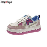 Casual Sneakers for Women Platform Breathable Running Sports Chunky Shoes Student Comfortable Kawaii Ladies Footwear