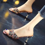 Summer Women High Heels Sandals Open-toepeep High Heels Ladies Sandals Personalized Rhinestone Stiletto
