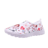 Breakj Casual Shoes Women's Sports Trend Light Breathable Cartoon Flat Bottom Single Shoes