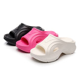 2024 New Summer Wedges Slippers for Women Eva Thick Bottom Beach Flip Flops Woman Non Slip Platform Sandals Shoes