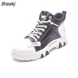 Spring Autumn Shoes Genuine Leather Fashion Boots for Women Thick Sole Women Ankle Boots Brand Ladies Botas