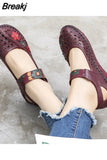 Leather Soft Bottom Women Flats Mother Shoes Comfort Oxford Shoes For Women Shoes Women Loafers