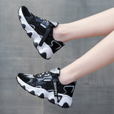 Women Sneakers Casual Platform Shoe2023 Fashion Korean Women Chunky Sneakers Platform Autumn Breathable Mixed Colors Women