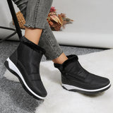 Down Waterproof Snow Boots for Women 2023 Winter Thick Plush Platform Ankle Boots Woman Comfortable Non Slip Cotton