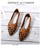 Loafers Shoes Woman 2024 Trend Ballet Flats Women Barefoot Comfortable Shoe Female Pointed Toe Slip-on Knitted Flat