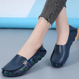 New Moccasins Women Flats Spring Female Leather Loafers Slip on Ballerina Women Casual Shoes Zapatos Mujer Plus Size