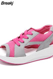 Summer Running Shoes for Women Sneakers Women Swing Sandals Sport Shoes Woman Mesh Platform Light Trainers Zapatos De