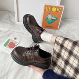 Children 2024 Spring New College Style Jk Uniforms Korean Version Of Online Celebrity Thick-Soled British Leather